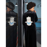 Hamsa Velvet Abaya