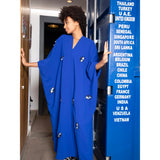 Royal Blue Eyes Kaftan