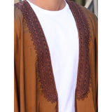 Brown Tassel Cotton Abaya