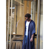 Navy Blue Jeans Cotton Abaya