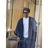 Navy Blue Jeans Cotton Abaya