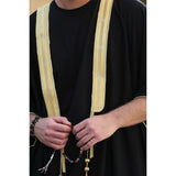 Gold & Black Cotton Abaya