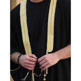 Gold & Black Cotton Abaya