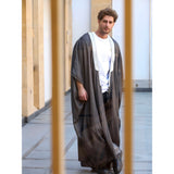 Silver & Grey Jeans Abaya