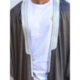Silver & Grey Jeans Abaya