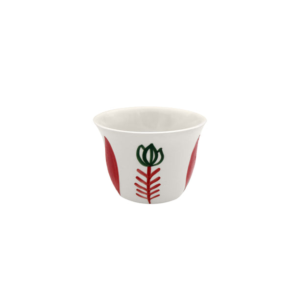 Red Tulip Tea Cup