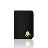 Real Leather Black Cedar Passport Cover