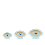 Light Blue Evil Eye Glass Decoration