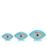 Turquoise Evil Eye Glass Decoration