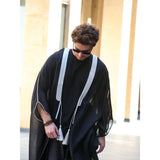 Silver & Black Najaf Abaya