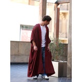 Burgundy Jeans Abaya