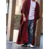 Burgundy Jeans Abaya