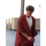 Burgundy Jeans Abaya