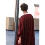 Burgundy Jeans Abaya