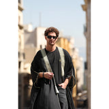 Gold & Black Najaf Tassel Abaya