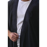 Dark Blue Cotton Tassel Abaya