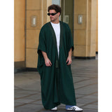 Green Tassel Cotton Abaya