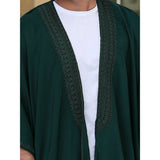 Green Tassel Cotton Abaya