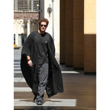 Black Tassel Cotton Abaya