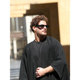 Black Tassel Cotton Abaya