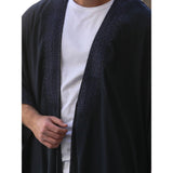 Dark Blue Cotton Tassel Abaya