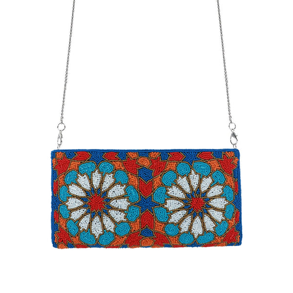 Moroccan Touch Beaded Clutch