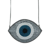 Eye Shaped Beaded Clutch