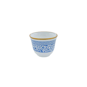 Mouftah El Chark Blue Paradise Coffee Cups - Set of 6