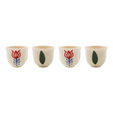 Mouftah El Chark Green Tulip Coffee Cups - Set Of 4