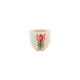Mouftah El Chark Red Tulip Coffee Cups - Set Of 4