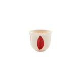 Mouftah El Chark Red Tulip Coffee Cups - Set Of 4