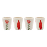 Mouftah El Chark Red Tulip Shots - Set Of 4