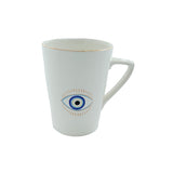 Mouftah El Chark White Evil Eye Porcelain Mug