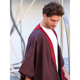 Burgundy Linen Abaya