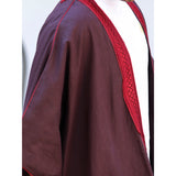 Burgundy Linen Abaya
