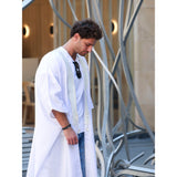 White Linen Abaya