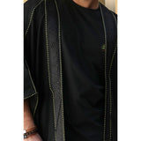 Black Linen Abaya