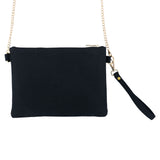 Beirut Embroidered Clutch in Black