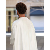 Striped White Abaya