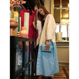 White, Yellow & Blue Abaya