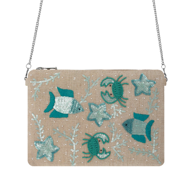 Sea Animals Turquoise Bag