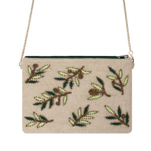 Olive Branches Beaded Bag
