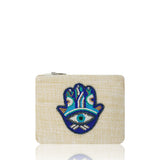 Hamsa Hand Beaded Coin Pouch