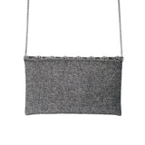 Grey Pearls Beaded Bag