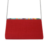 Multicolor Red Beaded Bag