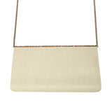 Colored Beige Beaded Bag