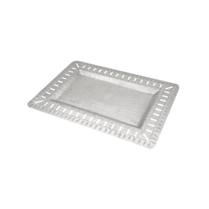 Arcs Aluminium Carved Rectangle Tray