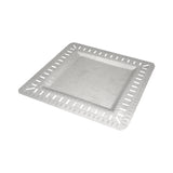 Arcs Aluminium Carved Square Tray