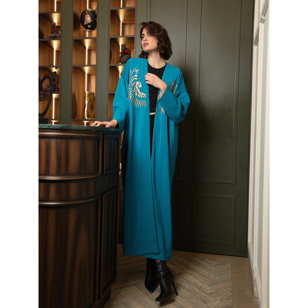 Phoenix Teal Abaya