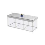 Mouftah El Chark Arcs Aluminium Tea Box - 3 compartments